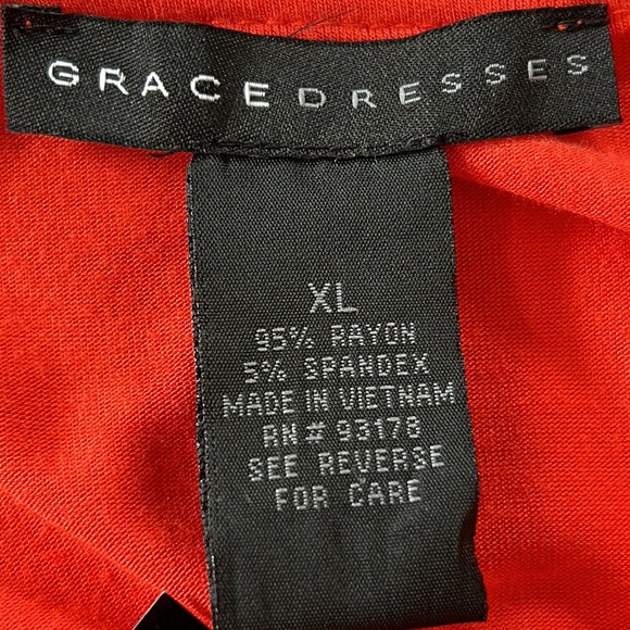 GRACE Dresses Red Spice Antique Brass Palm Beach Maxi Dress Size XL - Picture 8 of 9